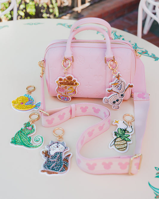 Aden + Louise Pink Signature Mini Duffle + Charm Bundle // Pick your Charm and Straps!