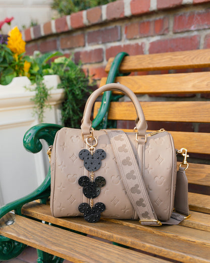 Aden + Louise Brown Signature Medium Duffle Bag and Straps