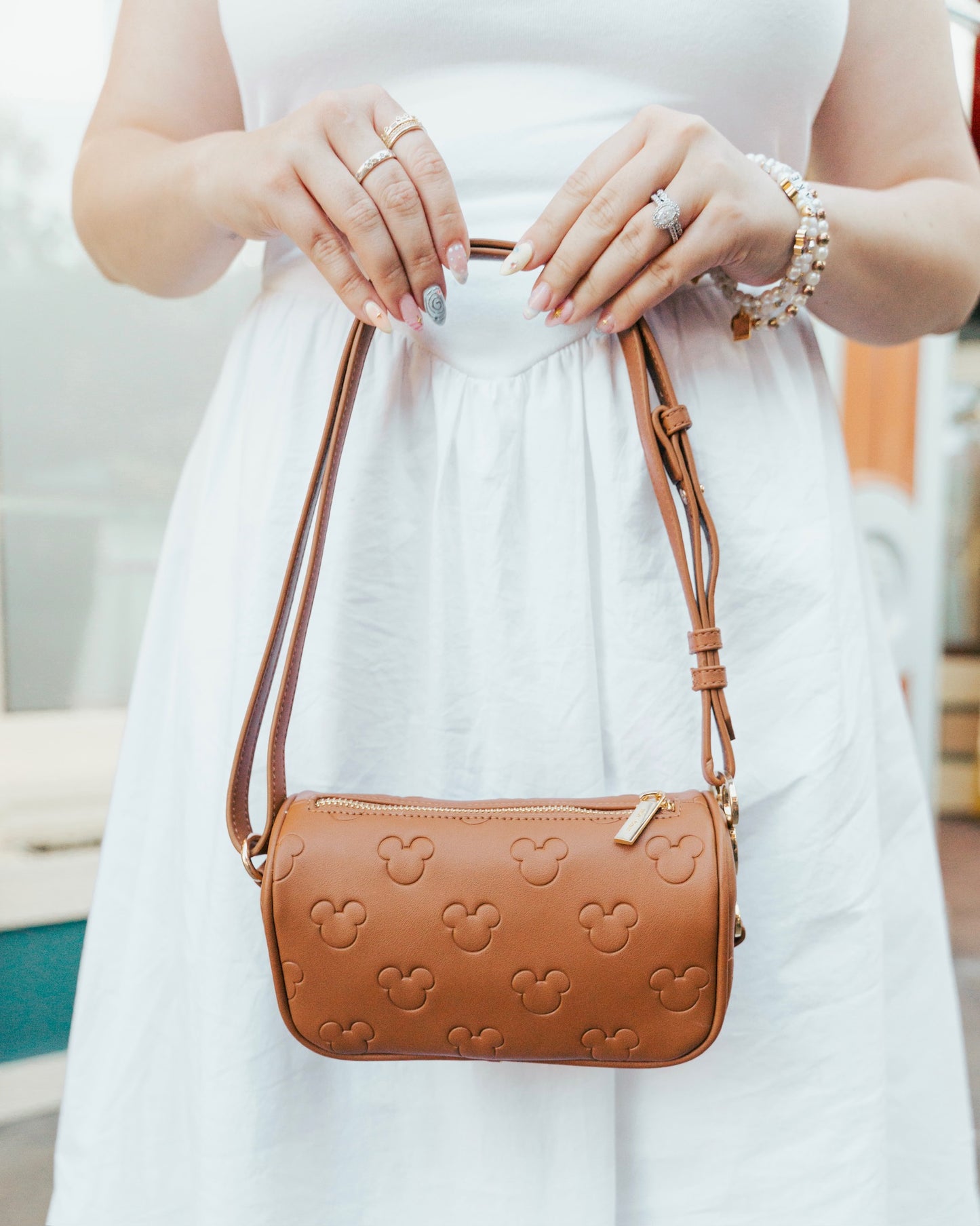 Aden + Louise Brown Signature Mini Bag