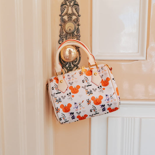 Aden + Louise Halloween Mini Duffle Bag - Beige