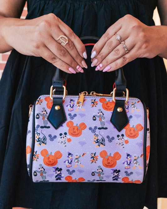 Aden + Louise Halloween Mini Duffle Bag - Purple