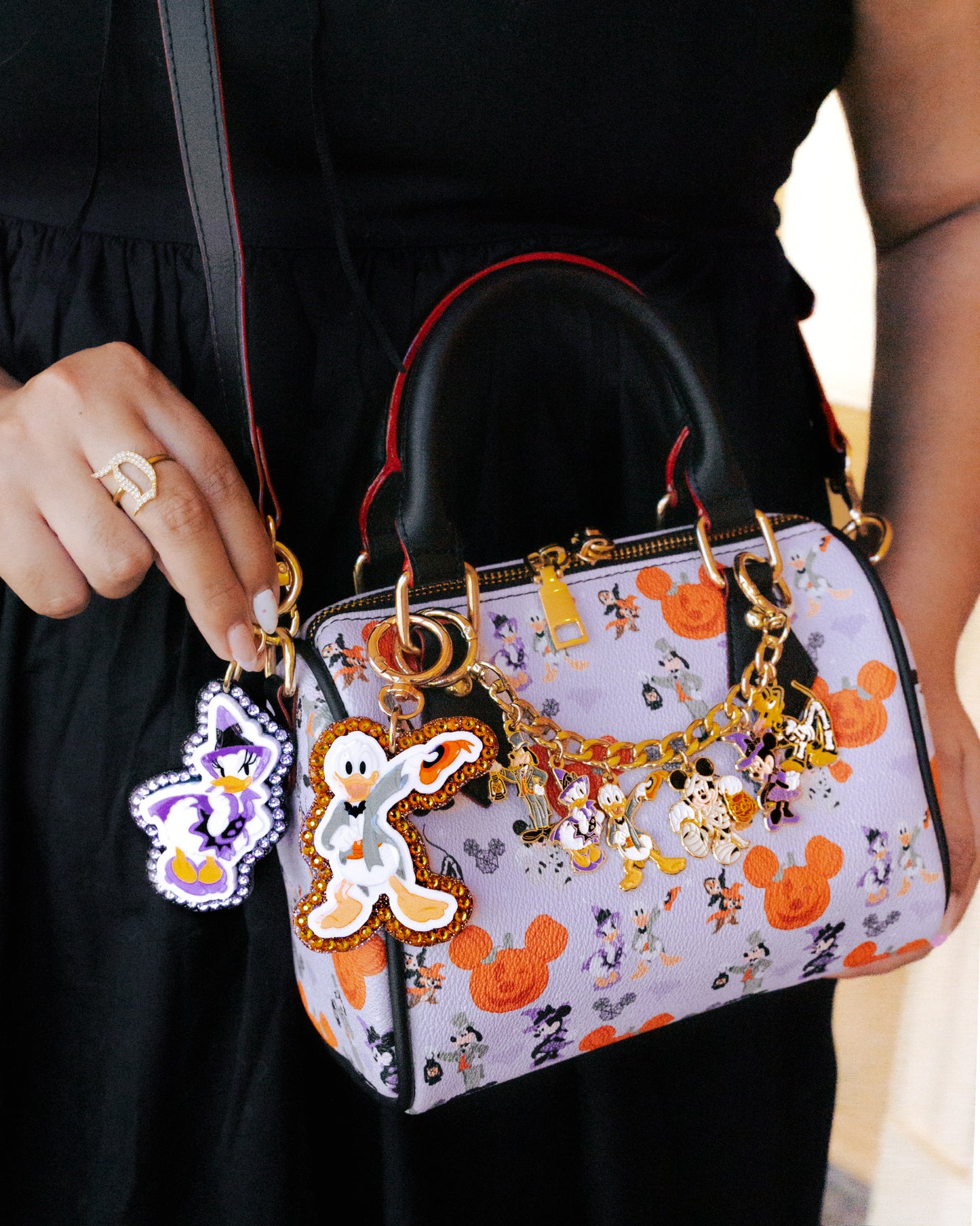 A+L Halloween Crystal Bag Charm
