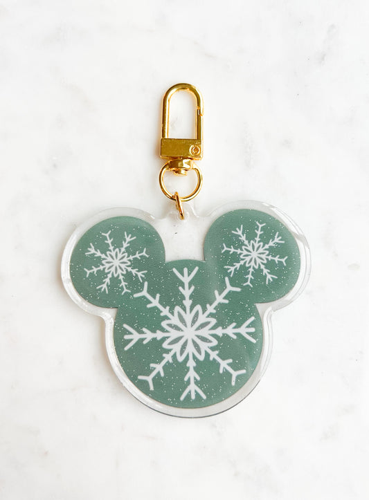 Snowflake Mouse Bag Charm