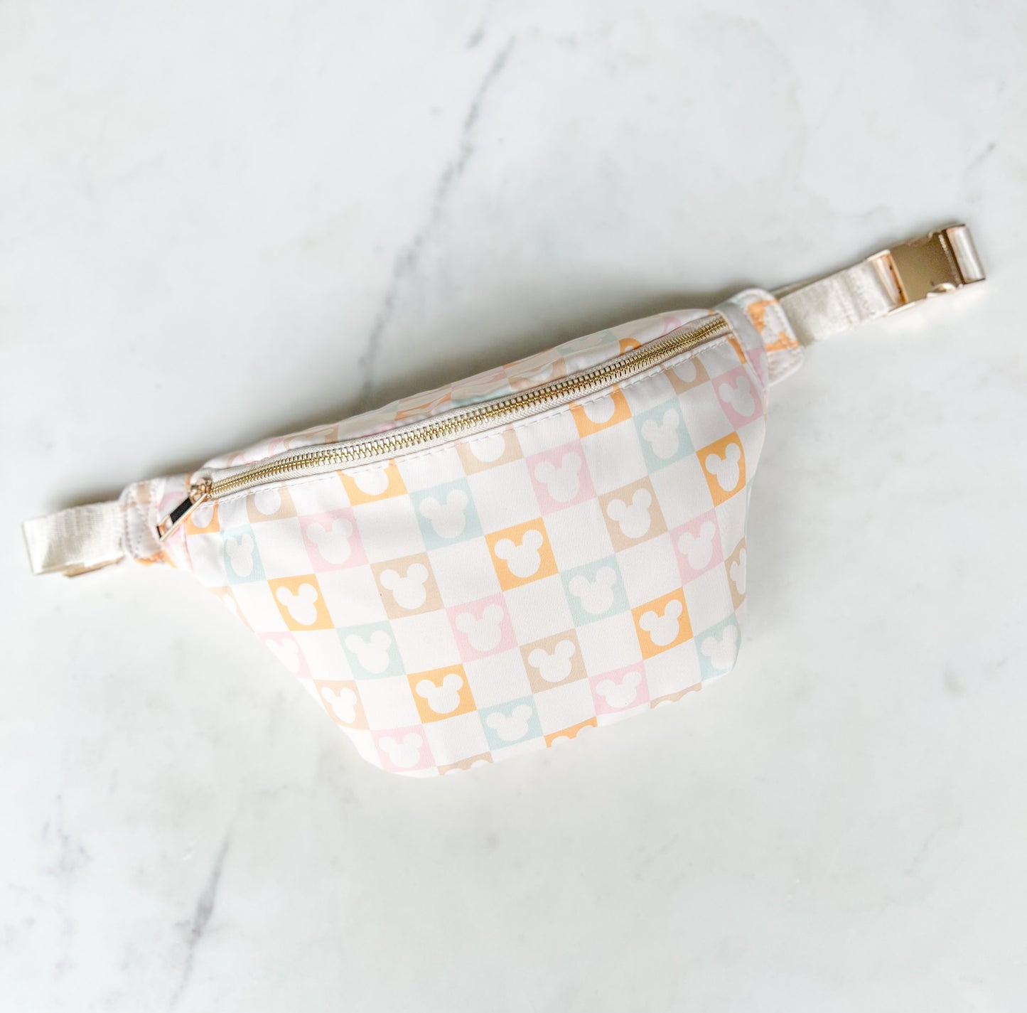 Checkered Mouse Fanny Pack