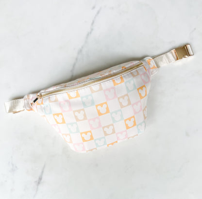 Checkered Mouse Fanny Pack