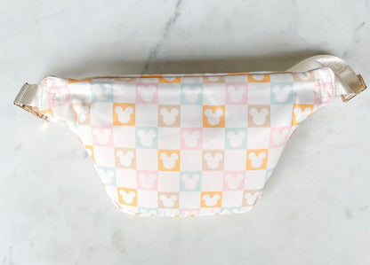 Checkered Mouse Fanny Pack