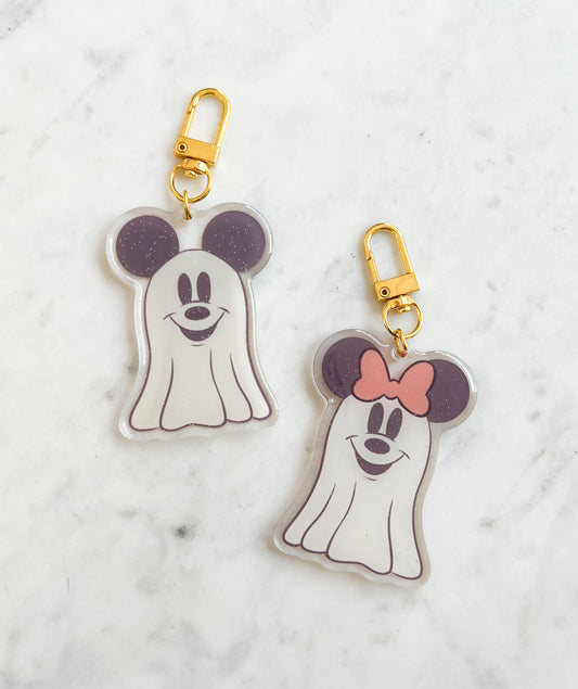 Mouse Ghost Bag Charms *Can be purchased separately or as a bundle*