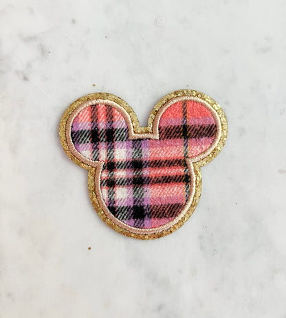 Halloween Plaid Mouse Patch