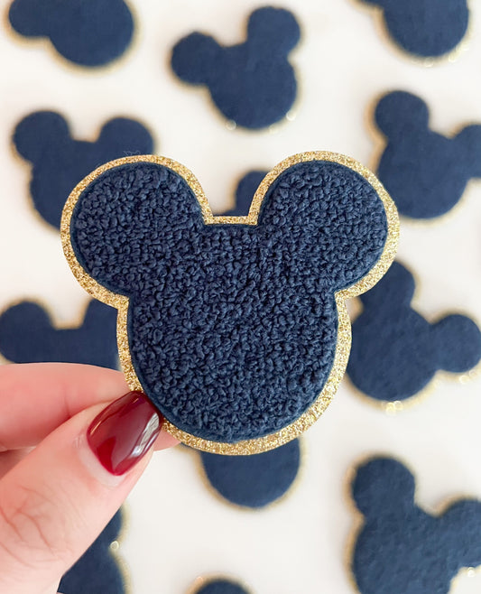 Navy Blue Mouse Patch