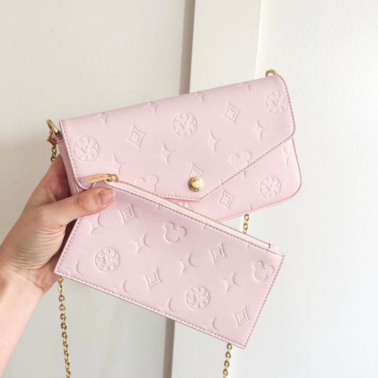 Aden + Louise Pink Olivia Crossbody/Shoulder Bag + Wallet *BUNDLE*