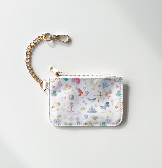 Princess Icons Keychain Wallet