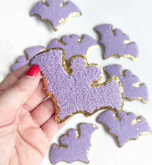 Halloween Mouse Bat Patch // Purple